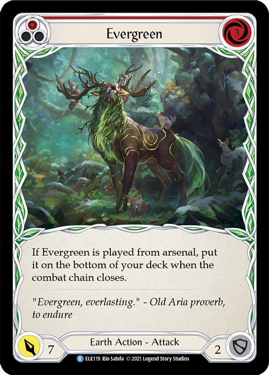 Evergreen (Red) [ELE119] (Tales of Aria)  1st Edition Normal | Total Play