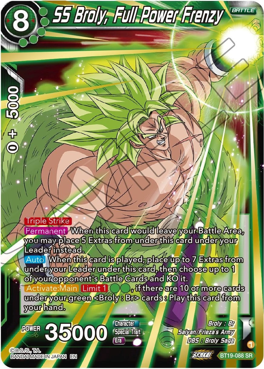 SS Broly, Full Power Frenzy (BT19-088) [Fighter's Ambition] | Total Play