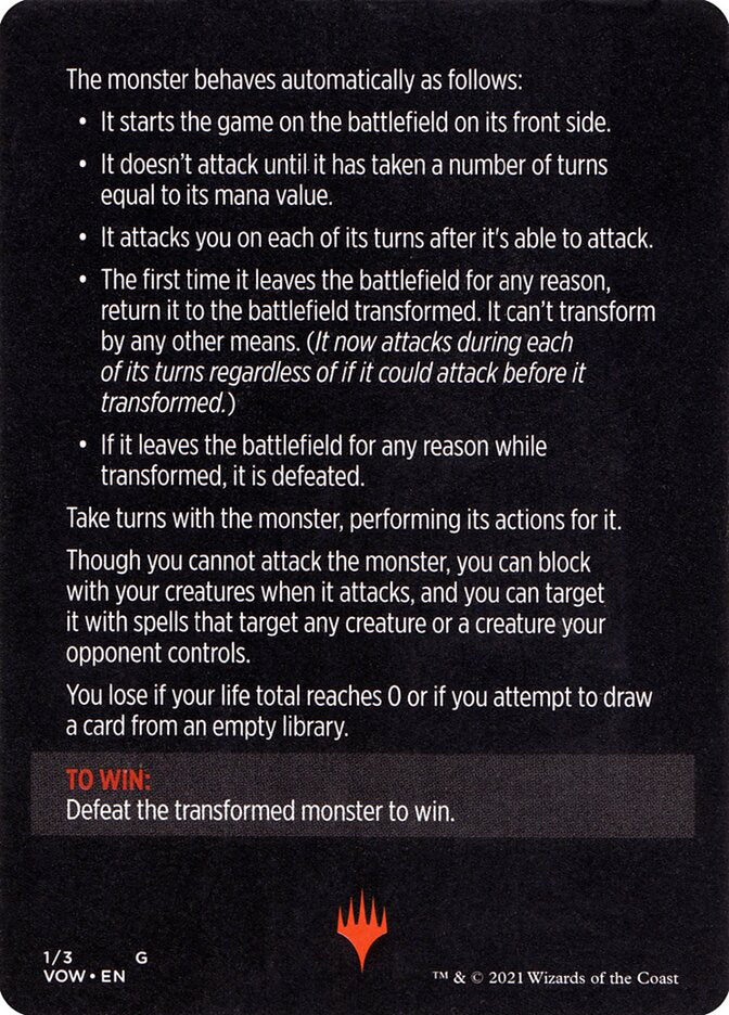 Monster of The Week (Magic Minigame) [Innistrad: Crimson Vow Minigame] | Total Play