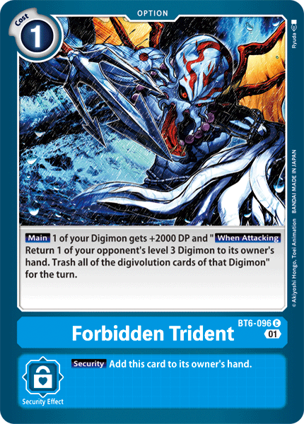 Forbidden Trident [BT6-096] [Double Diamond] | Total Play