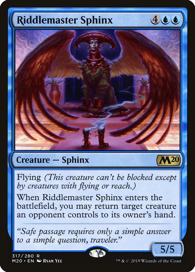 Riddlemaster Sphinx [Core Set 2020] | Total Play