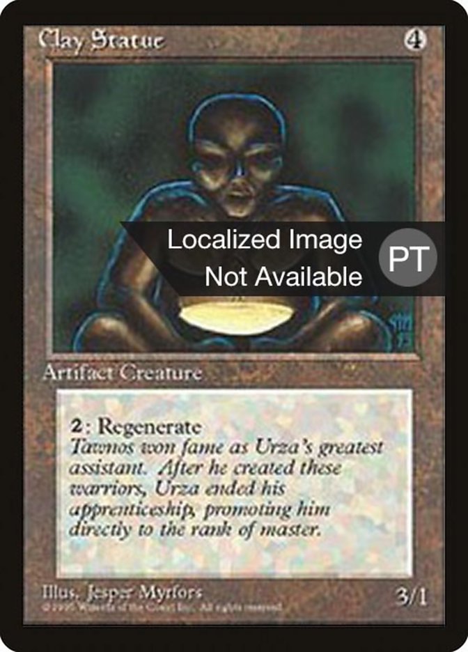 Clay Statue [Fourth Edition (Foreign Black Border)] | Total Play