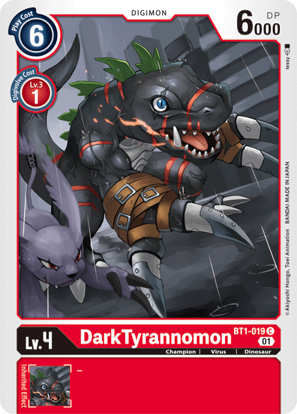 DarkTyrannomon [BT1-019] (Alternative Art) [Starter Deck: Gallantmon] | Total Play