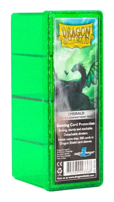 Dragon Shield: Four-Compartment Deck Box - Emerald | Total Play