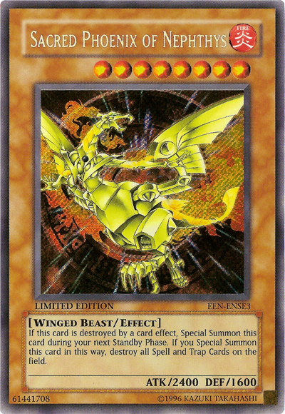 Sacred Phoenix of Nephthys [EEN-ENSE3] Secret Rare | Total Play