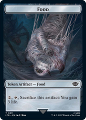 Food // Wraith Double-Sided Token [The Lord of the Rings: Tales of Middle-Earth Commander Tokens] | Total Play