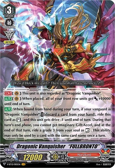 Dragonic Vanquisher "FULLBRONTO" (V-BT12/005EN) [Divine Lightning Radiance] | Total Play