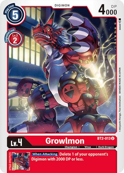 Growlmon [BT2-013] [Release Special Booster Ver.1.0] | Total Play