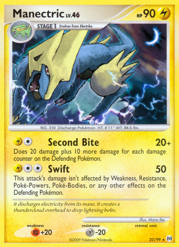 Manectric (22/99) [Platinum: Arceus] | Total Play