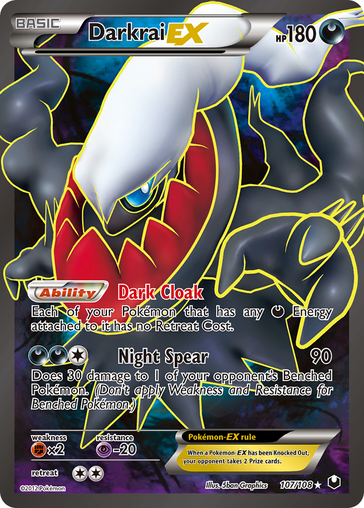 Darkrai EX (107/108) [Black & White: Dark Explorers] | Total Play