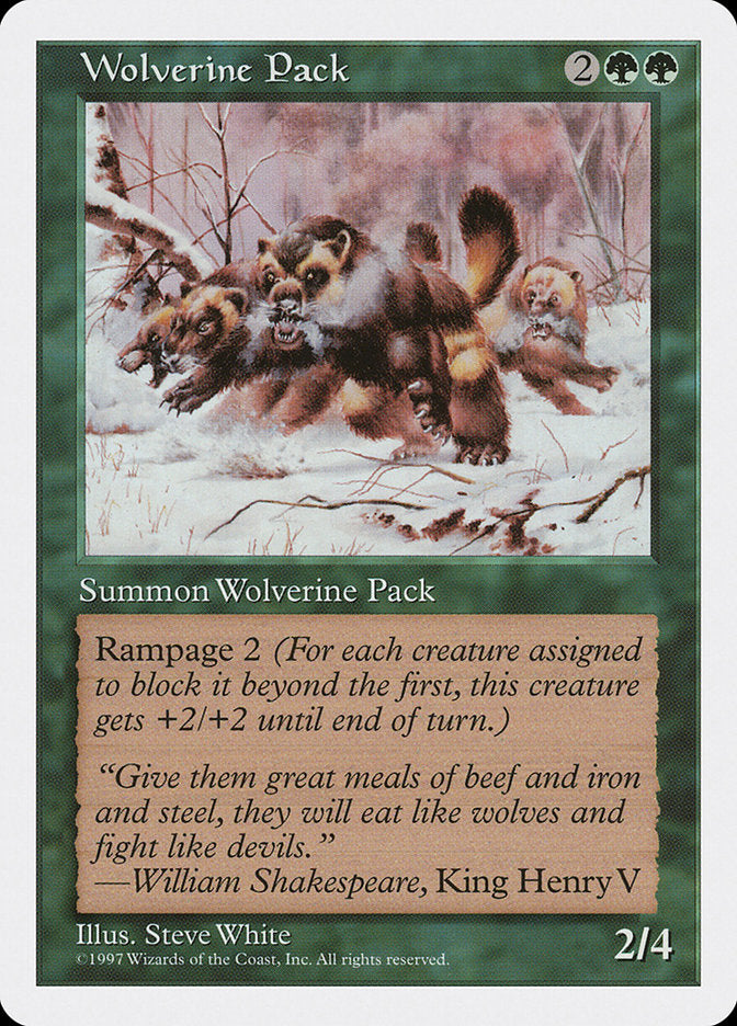 Wolverine Pack [Fifth Edition] | Total Play