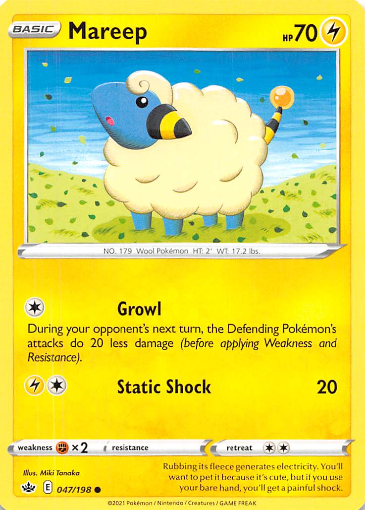 Mareep (047/198) [Sword & Shield: Chilling Reign] | Total Play