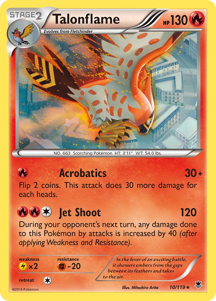 Talonflame (10/119) (Theme Deck Exclusive) [XY: Phantom Forces] | Total Play