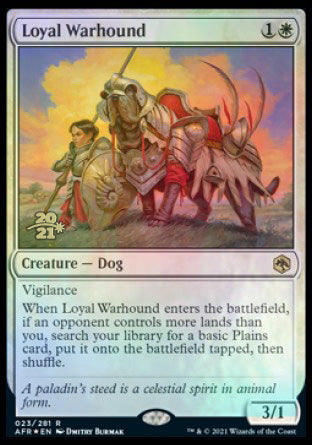Loyal Warhound [Dungeons & Dragons: Adventures in the Forgotten Realms Prerelease Promos] | Total Play