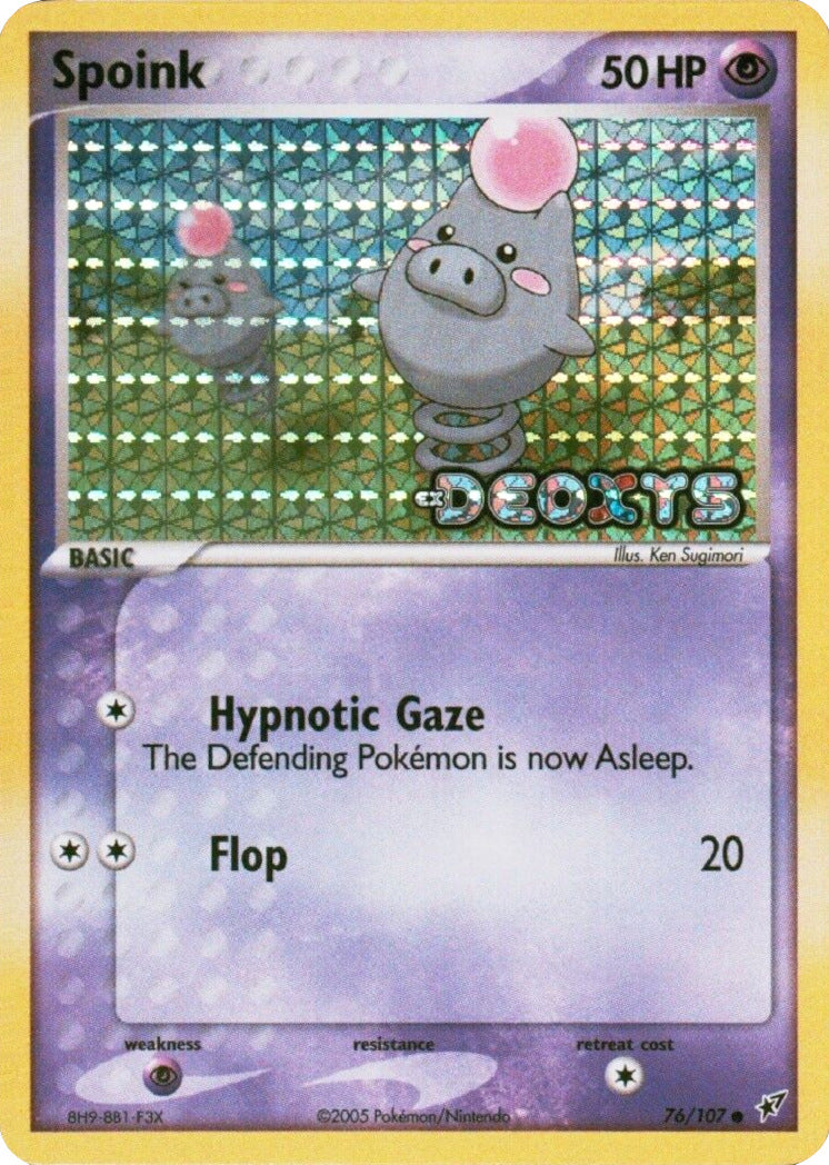 Spoink (76/107) (Stamped) [EX: Deoxys] | Total Play