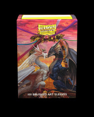 Dragon Shield: Standard 100ct Brushed Art Sleeves - Valentine Dragons (2023) | Total Play