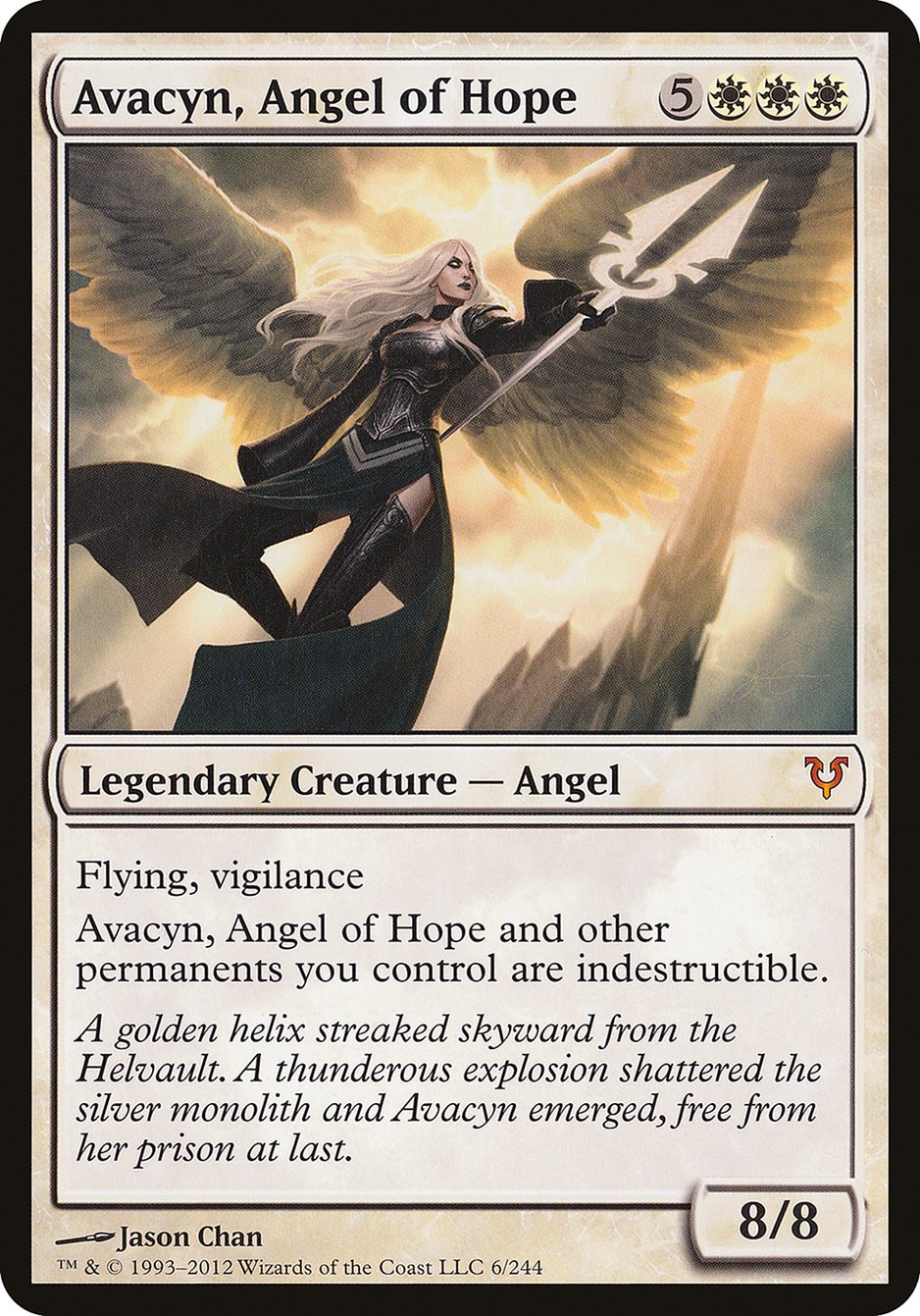 Avacyn, Angel of Hope (Oversized) [Open the Helvault] | Total Play