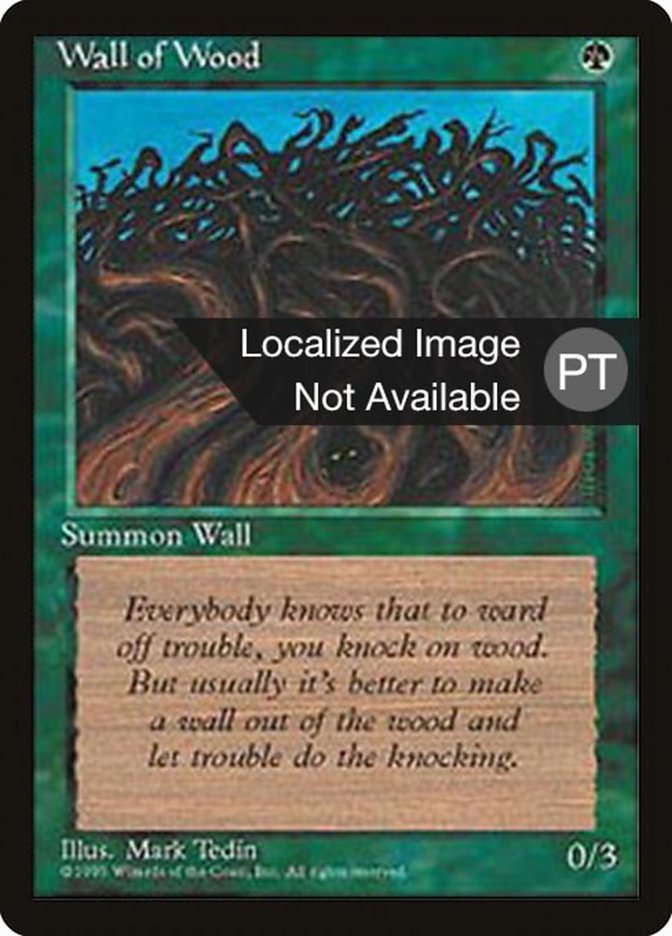 Wall of Wood [Fourth Edition (Foreign Black Border)] | Total Play