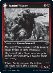 Fearful Villager // Fearsome Werewolf [Innistrad: Double Feature] | Total Play