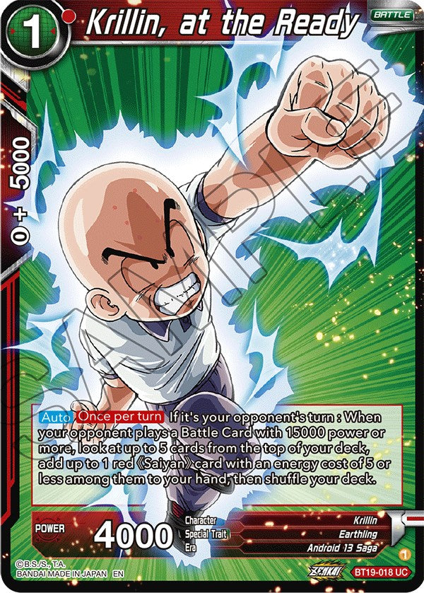 Krillin, at the Ready (BT19-018) [Fighter's Ambition] | Total Play
