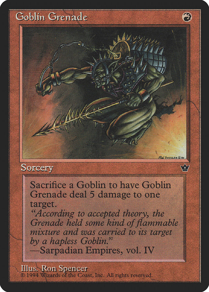 Goblin Grenade (Ron Spencer) [Fallen Empires] | Total Play