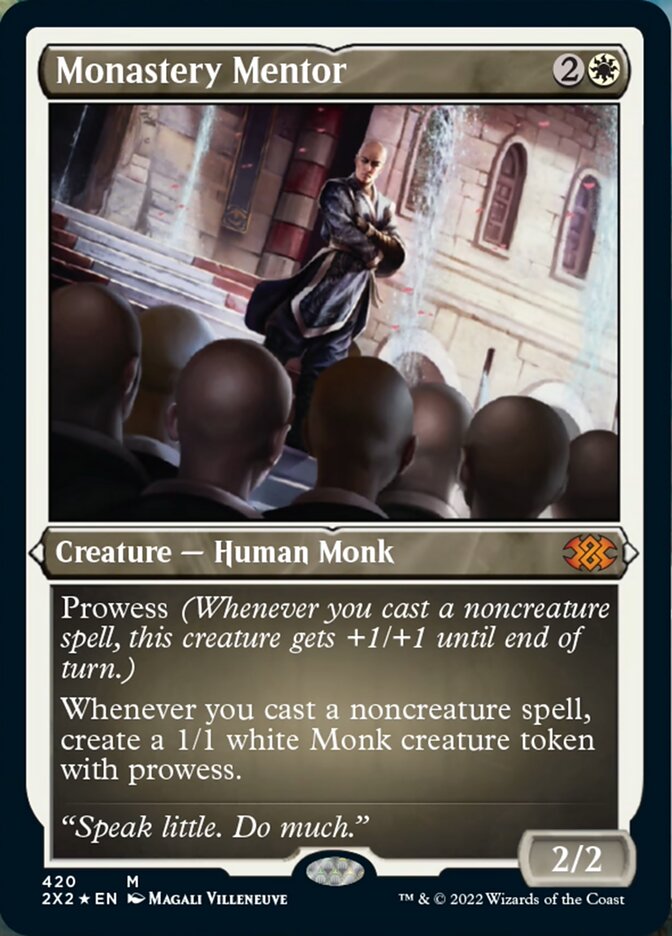 Monastery Mentor (Foil Etched) [Double Masters 2022] | Total Play