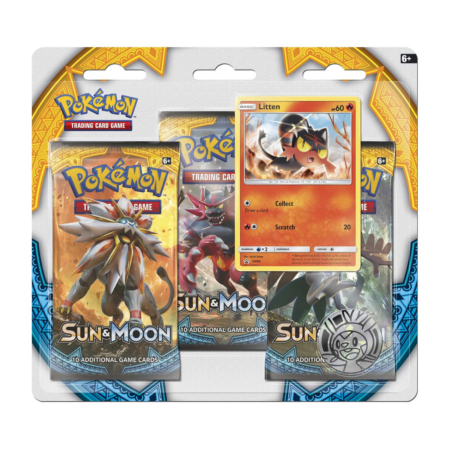 Sun & Moon - Premium 3-Pack Blister (Litten) | Total Play