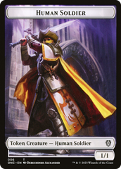 Human Soldier // Elephant Double-Sided Token [Phyrexia: All Will Be One Commander Tokens] | Total Play