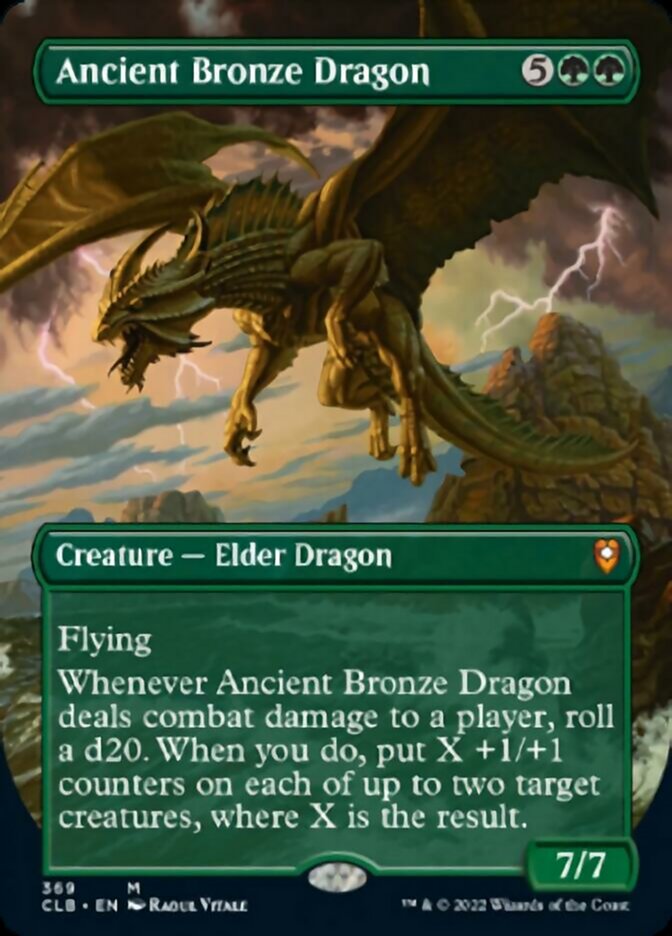 Ancient Bronze Dragon (Borderless Alternate Art) [Commander Legends: Battle for Baldur's Gate] | Total Play