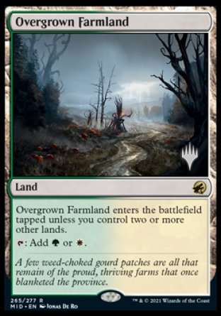 Overgrown Farmland (Promo Pack) [Innistrad: Midnight Hunt Promos] | Total Play