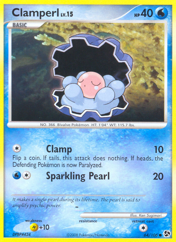 Clamperl (64/106) [Diamond & Pearl: Great Encounters] | Total Play