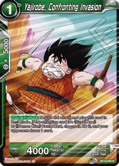 Yajirobe, Confronting Invasion (BT15-080) [Saiyan Showdown] | Total Play