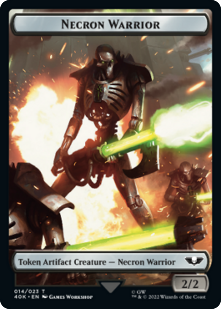 Necron Warrior // Insect Double-Sided (Surge Foil) [Warhammer 40,000 Tokens] | Total Play