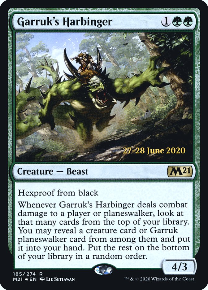 Garruk's Harbinger [Core Set 2021 Prerelease Promos] | Total Play