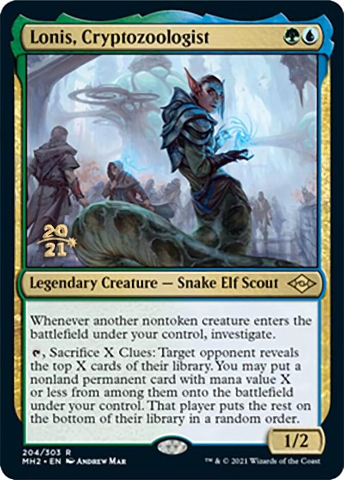 Lonis, Cryptozoologist [Modern Horizons 2 Prerelease Promos] | Total Play
