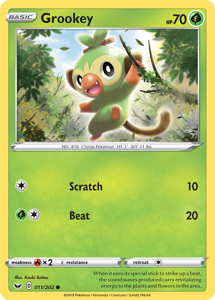 Grookey (011/202) [Sword & Shield: Base Set] | Total Play