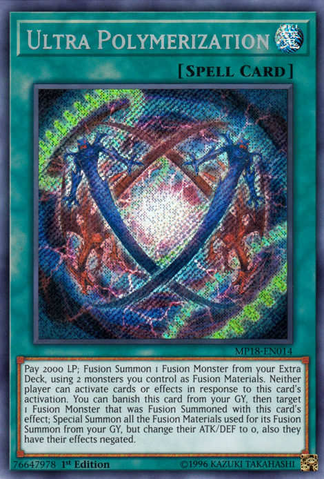 Ultra Polymerization [MP18-EN014] Secret Rare | Total Play