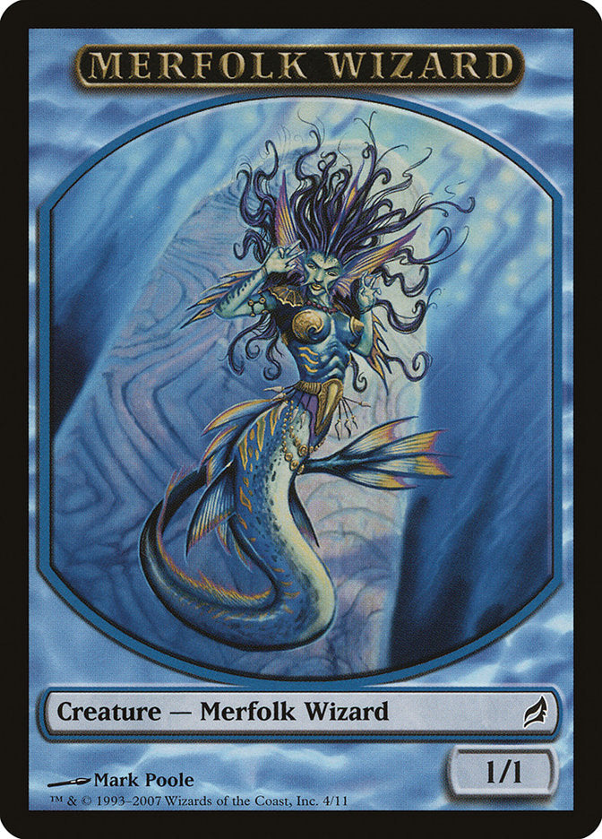 Merfolk Wizard Token [Lorwyn Tokens] | Total Play