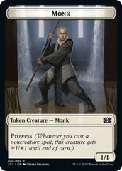 Wrenn and Six Emblem // Monk Double-Sided Token [Double Masters 2022 Tokens] | Total Play
