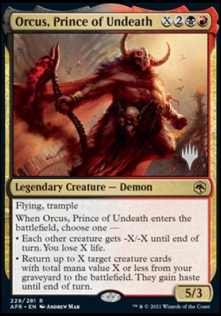 Orcus, Prince of Undeath (Promo Pack) [Dungeons & Dragons: Adventures in the Forgotten Realms Promos] | Total Play