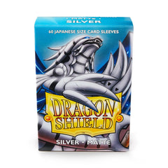 Dragon Shield: Japanese Size 60ct Sleeves - Silver (Matte) | Total Play