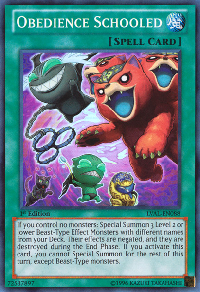 Obedience Schooled [LVAL-EN088] Super Rare | Total Play