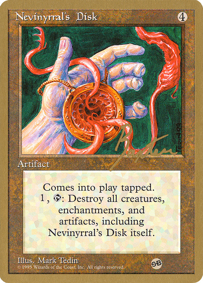 Nevinyrral's Disk (George Baxter) (SB) [Pro Tour Collector Set] | Total Play