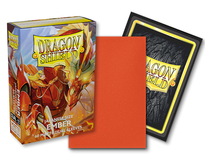 Dragon Shield: Japanese Size 60ct Sleeves - Ember (Dual Matte) | Total Play