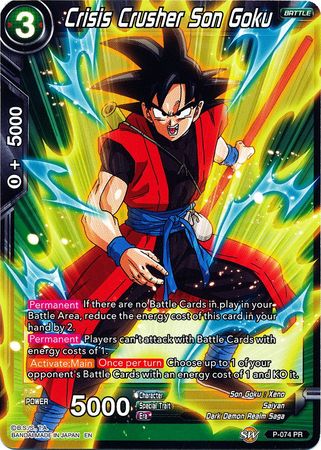 Crisis Crusher Son Goku (Alternate Art) (P-074) [Special Anniversary Set] | Total Play