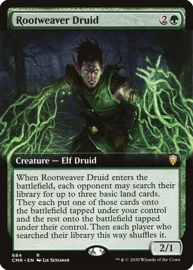 Rootweaver Druid (Extended Art) [Commander Legends] | Total Play