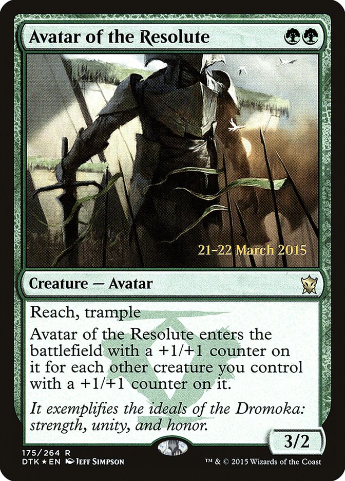 Avatar of the Resolute [Dragons of Tarkir Prerelease Promos] | Total Play