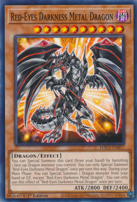 Red-Eyes Darkness Metal Dragon [HAC1-EN017] Common | Total Play