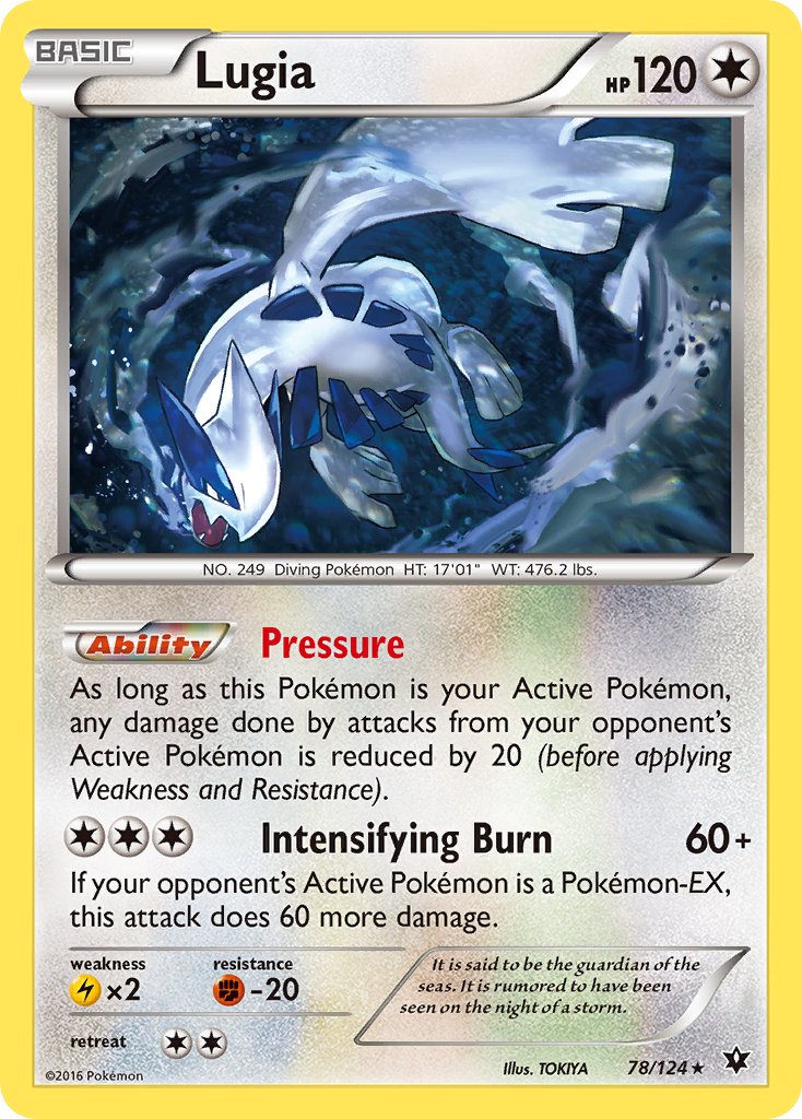 Lugia (78/124) (Theme Deck Exclusive) [XY: Fates Collide] | Total Play