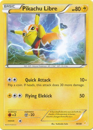 Pikachu Libre (14/30) [XY: Trainer Kit 3 - Pikachu Libre] | Total Play